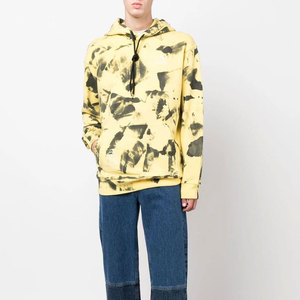Custom Drop Shoulder Men's Winter Heavyweight Pullover Oversized 100% Cotton Fleece Embroidered Blank Hoodies - Product Image 2