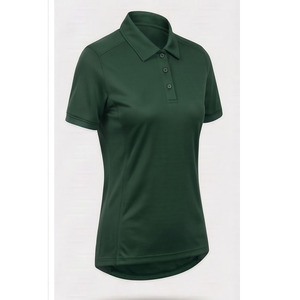 เสื้อโปโลสีพื้นทรงเข้ารูปสำหรับแฟชั่นสปอร์ตทันสมัย เสื้อโปโลผู้หญิงแบบแห้งเร็ว แขนสั้น น้ำหนักเบา - Product Image 6