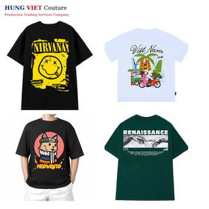 DTG Imprimé Graphique T Shirt 100 Coton Fabricant OEM T-shirt surdimensionné pour Hip Hop Streetwear - Product Image 5