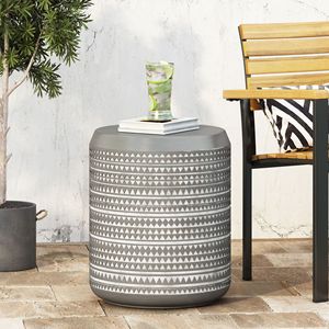 Lightweight <b>Outdoor</b> Concrete <b>Side</b> <b>Table</b> for <b>Outdoor</b> Living - Product Image 1