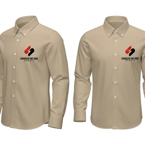 <b>Men</b> Slim Fit Business <b>Dress</b> Shirt Long Sleeve Cotton Blend Formal Office Wear Custom Logo Bulk Wholesale - Product Image 2