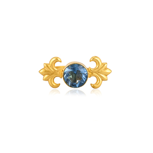 Blue Topaz Hydro <b>Adjustable</b> <b>Ring</b> Handmade Gemstone Jewelry for Women - Product Image 1