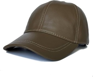 Casquette de baseball en cuir unisexe en gros, haute qualité, personnalisable, ajustement réglable, fermeture sécurisée, pour cyclisme adulte - Product Image 2