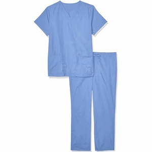 Premium Unisex Medical Scrub <b>Set</b> Satin Finish Needle-Detectable Fabric <b>Doctor</b> Nurse Hospital Clinic Staff Uniform Surgical - Product Image 4