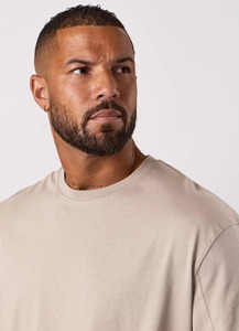 Camiseta de hombre de corte holgado con hombros caídos, oversize, de lavado pesado, manga corta, informal, con estampado gráfico, estilo streetwear. - Product Image 4