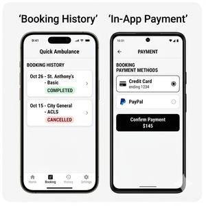 Application de réservation d'ambulance RoyalCraft – Ambulance d'urgence, réservation rapide, suivi en direct et SOS IOS/Android/Linux/Mac - Product Image 4