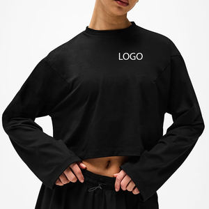 High Quality Trendy Design Women <b>T</b> <b>Shirt</b> With Full Sleeves Casual Outings Travel <b>Office</b> Styling And Relaxed Home Use OEM Service - Product Image 1