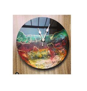 Modern Resin Round <b>Digital</b> Wall <b>Clock</b> with Roman Numerals Mirror Effect Antique Style Battery Powered for Office - Product Image 4
