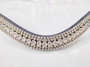 Diadema de Cristal Blanco Hecha a Mano con Diamantes para Caballo, Decorativa, para Equitación, Producto de Calidad para Exhibición - Product Image 3