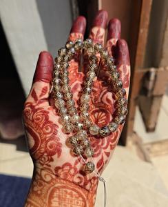 Perlas de moissanita de 8 mm, color marrón claro, corte AAA, diamantes sueltos de moissanita para la fabricación de joyería, para collares. - Product Image 1