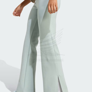 Legging évasé pour femme, dernière conception, taille mi-haute, écologique, respirant, en Spandex/Polyester, fabriqué au Pakistan - Product Image 5