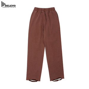 Pantalon de survêtement premium pour homme effet délavé – Joggers en molleton 100 % coton très usé avec impression sérigraphiée - Product Image 2