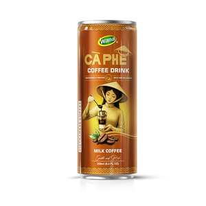 WANA Bebida de Café con Leche Cafeinada 250ml Sabor Cremoso Intenso y Equilibrado Vietnamita 6 Brix Bebida Lista para Beber - Product Image 1