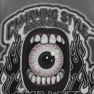 Pantalones Cortos Deportivos Casuales de Verano para Hombre, de Alta Calidad, 230g, Algodón, Estilo Oversize, Estampado Vintage de Estrellas, 100% Algodón Tejido - Product Image 6