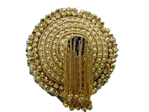 Sac de soirée à rabat en maille métallique en laiton avec porte-monnaie en pierre et bandoulière métallique, capacité compacte - Lowellcraft.com - Product Image 3