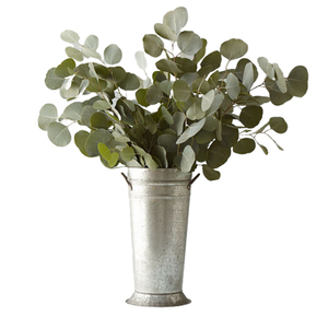 Decorative White Flower <b>Pot</b> Set 3-Bucket Plant Container with Rectangular Saucer Triple Galvanized Iron <b>Pots</b> for <b>Kitchen</b> <b>Herbs</b> - Product Image 6