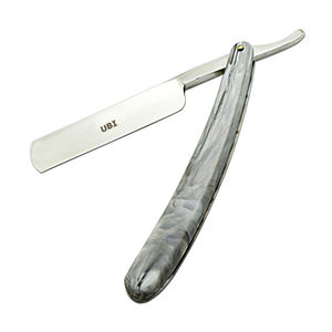 Navaja de Afeitar Recta Profesional UBI de Acero con Alto Contenido de Carbono y Mango de Plástico - Navaja de Afeitar Tradicional para Barbería y Uso en Salón de Belleza Masculino - Product Image 2