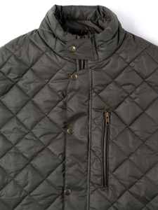 <b>Men's</b> <b>Black</b> Stand Collar Quilted <b>Vest</b> Windproof Casual Outerwear Polyester Wadding Zipper Closure Solid Color Regular Length - Product Image 3