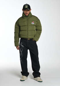 Chaqueta acolchada personalizada para hombre para invierno, ropa informal premium para exteriores, a prueba de viento, con cierre de cremallera y bolsillos laterales, abrigo para hombre - Product Image 4