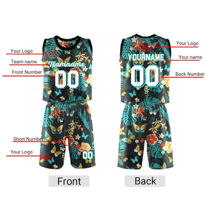 Uniforme de basket-ball pour hommes de haute qualité à séchage rapide, design unique, vêtements de sport respirants, technique d'impression par transfert thermique - Product Image 3