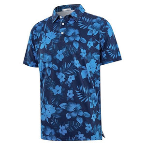 Polos de golf para hombre con tela flexible para un rendimiento de swing suave y cómodo. - Product Image 1