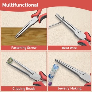 5.5" <b>Mini</b> Long Nose <b>Pliers</b> Set – 5 Pack Spring Loaded Precision Needle Nose <b>Pliers</b> with Wire Cutter | 140mm Fine Tip Jewelry - Product Image 5