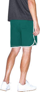 OEM Manufacturer Men's Quick Dry Breathable Eco-Friendly Gym Shorts Customized Logo <b>Drawstring</b> Closure Color Block Design Waist - Product Image 3