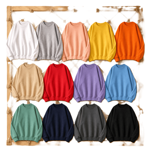 เสื้อสเวตเชิ้ตผ้าฟลีซคอกลมทรงหลวมแบบดรอปโชว์เดอร์สีแดงสำหรับผู้หญิง สวมใส่สบาย ทรงหลวม ขายส่ง เสื้อผ้าสตรีทแวร์ สหรัฐอเมริกา สหราชอาณาจักร ยุโรป - Product Image 6