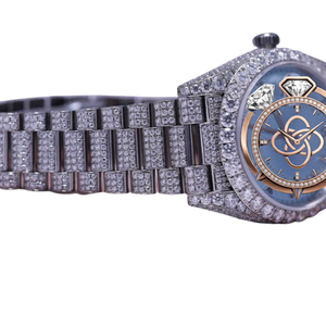 Reloj de Moissanita Premium para Hombre, con Diamantes VVS, Acero Inoxidable, Reloj de Pulsera de Lujo - Product Image 2