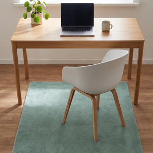 Tapis d'appoint en laine vert sauge uni, tufté à la main, antidérapant, moelleux et doux pour chambre à coucher, salon, décoration moderne de la maison - Product Image 4