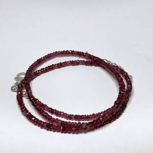 Collar de Turmalina Rosa Intenso con Cuentas de Plata de Ley 925, Joyería de Piedra Rosa, Regalo de Lujo para Mujer, Piedra de Nacimiento de Octubre - Product Image 5