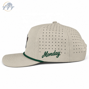 Fabricant de casquettes de golf personnalisées au Vietnam, vente en gros, casquette de sport imperméable et respirante découpée au laser, logo brodé, usine de casquettes OEM ODM - Product Image 2