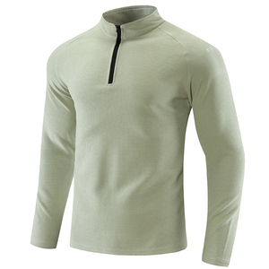 Custom Men's Golf Quarter Zip Shirt | <b>Moisture</b> Wicking Stretch Long Sleeve Performance Top | 100% Polyester Eco-Friendly Winter - Product Image 5