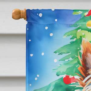 Yorkshire Terrier Yorkie Navidad gran poliéster casa bandera Multicolor porche manga poste decorativo patio Banner arte pared - Product Image 3