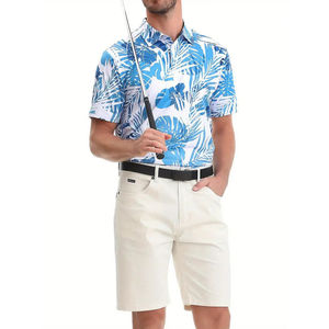 Polo en coton uni pour homme, style streetwear, haute qualité, pour le sport et le golf. - Product Image 3