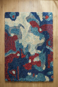Tapis en laine tufté à la main de style berbère marocain, le plus vendu, écologique, épais et moelleux pour salon - Product Image 5