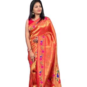 Dernier Designer Pure Soft Kanjivaram Tissu Soie Saree Par Fab Zone - Product Image 1