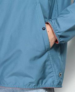 Veste coupe-vent sur mesure/Veste coupe-vent à capuche bleu marine et rose de haute qualité sur mesure - Product Image 5