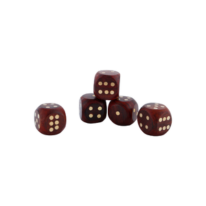 Jeu de dés carrés classiques en bois faits à la main, jeu de société éducatif pour la famille, jeu de table d'intérieur, décoration artisanale pour la maison - Product Image 6