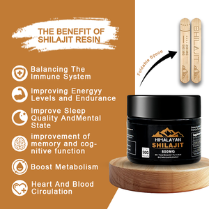 Résine de Shilajit de l'Himalaya 800MG 50G Complément Alimentaire Naturel Pur avec Oligo-éléments et Acide Fulvique - Product Image 3