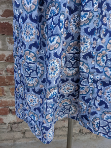 Kimono unisex de algodón estampado a mano, transpirable, para playa, para adultos, hecho a mano, con cierre de cordón, bata informal para mujer - Product Image 2