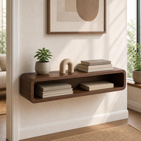 Étagère murale flottante en bois moderne, table console murale avec rangement ouvert pour salon, entrée, décoration intérieure