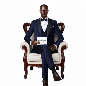 Costume homme très tendance pour le travail, costume professionnel à double boutonnage, coupe slim, vêtements élégants pour les occasions professionnelles, costumes d'affaires - Product Image 1