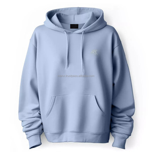 Sweat à capuche en coton avec logo personnalisé pour hommes, style hip hop déchiré, délavé à l'acide, streetwear surdimensionné, poids lourd, sweat-shirt zippé - Product Image 2