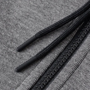 Nouveau Style décontracté tricoté fermeture éclair complète sweats à capuche hommes Polyester Tech polaire deux pièces vêtements de sport survêtement survêtement survêtement - Product Image 6