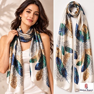 Bufanda Larga Estampada Premium, Tejido Suave, Bufanda de Moda, Marca Privada, MOQ Bajo, Fabricante Textil Personalizado OEM ODM - Product Image 6
