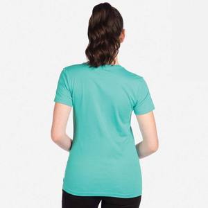 เสื้อยืดแขนสั้นรัดรูปสำหรับผู้หญิงไซส์ใหญ่ ขายดี กระดุมติดเรียบง่าย เหมาะสำหรับออกกำลังกาย วิ่ง ฟิตเนส โยคะ - Product Image 2