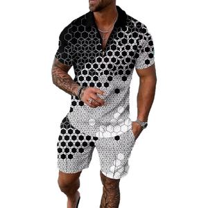 Ensembles courts pour hommes, tenues 2 pièces, polo, mode, survêtements d'été, ensemble décontracté, ensemble à manches courtes et shorts pour hommes - Product Image 3