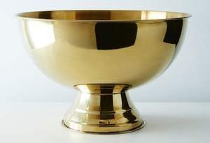 Seau à champagne rond en métal couleur cuivre, design moderne, avec base, grand seau à glace pour les fêtes, les mariages et les événements - Product Image 3