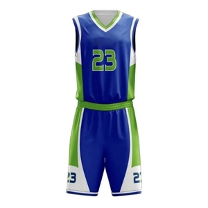 Uniformes de Baloncesto Unisex de Poliéster para Adultos de Alta Calidad, Servicio OEM, Logotipo Personalizado, Transferencia Térmica, Antibacteriano, Secado Rápido - Product Image 1